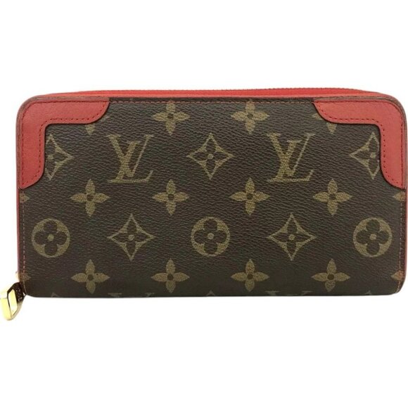 378329AX (X4) Louis Vuitton Wallet Long Zippy Retiro Brown Monogram - Picture 1 of 9